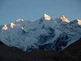 32 Gasherbrum II E, Gasherbrum II, Gasherbrum III North Faces At Sunset From Gasherbrum North Base Camp In China